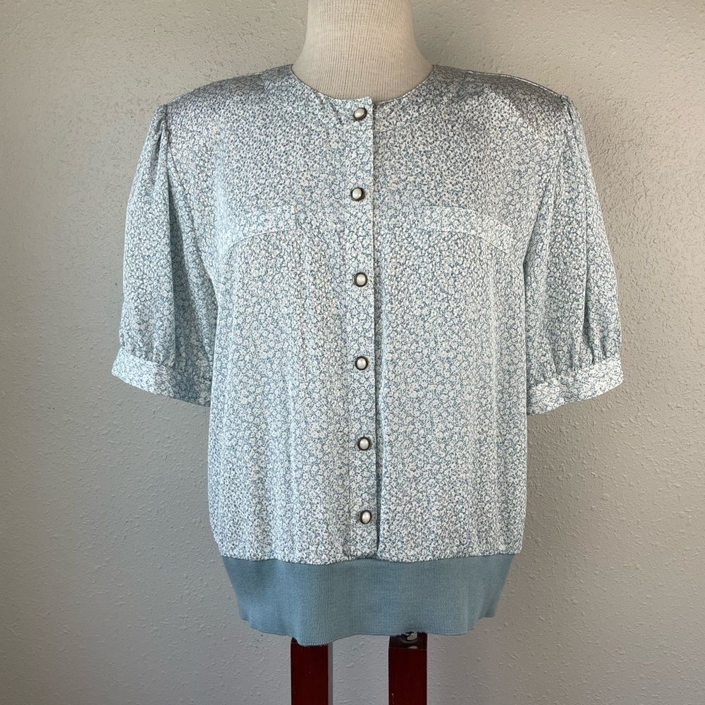Vintage Andrea Gayle Button Down Shirt Size 14 EUC